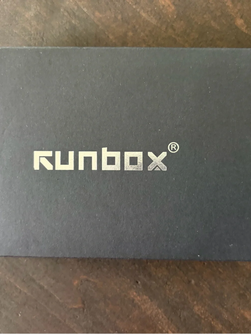 Runbox Men’s Blue Carbon-Texture Money Clip Wallet